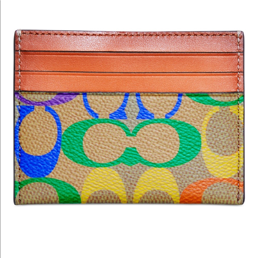 Coach Rainbow card case